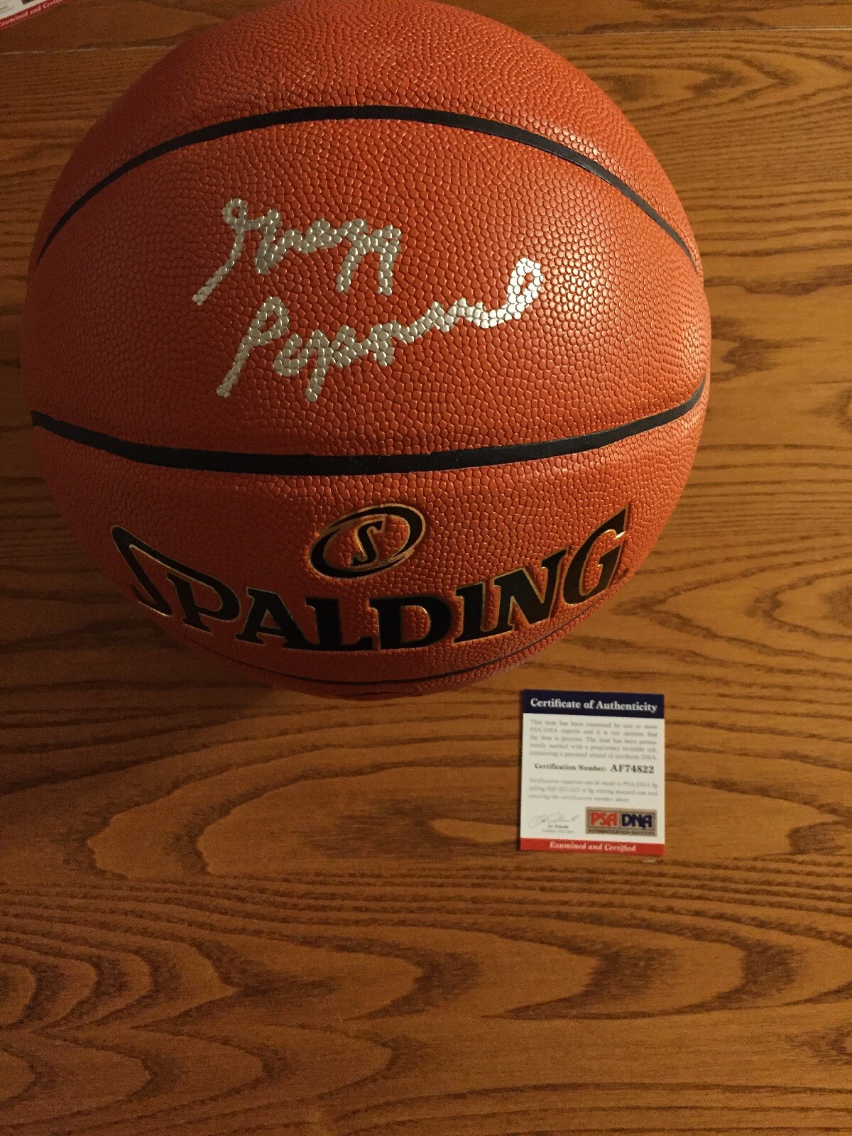 Gregg Popovich Signed Autograph NBA Finals Replica Basketball HOF RARE COA PSA 2
