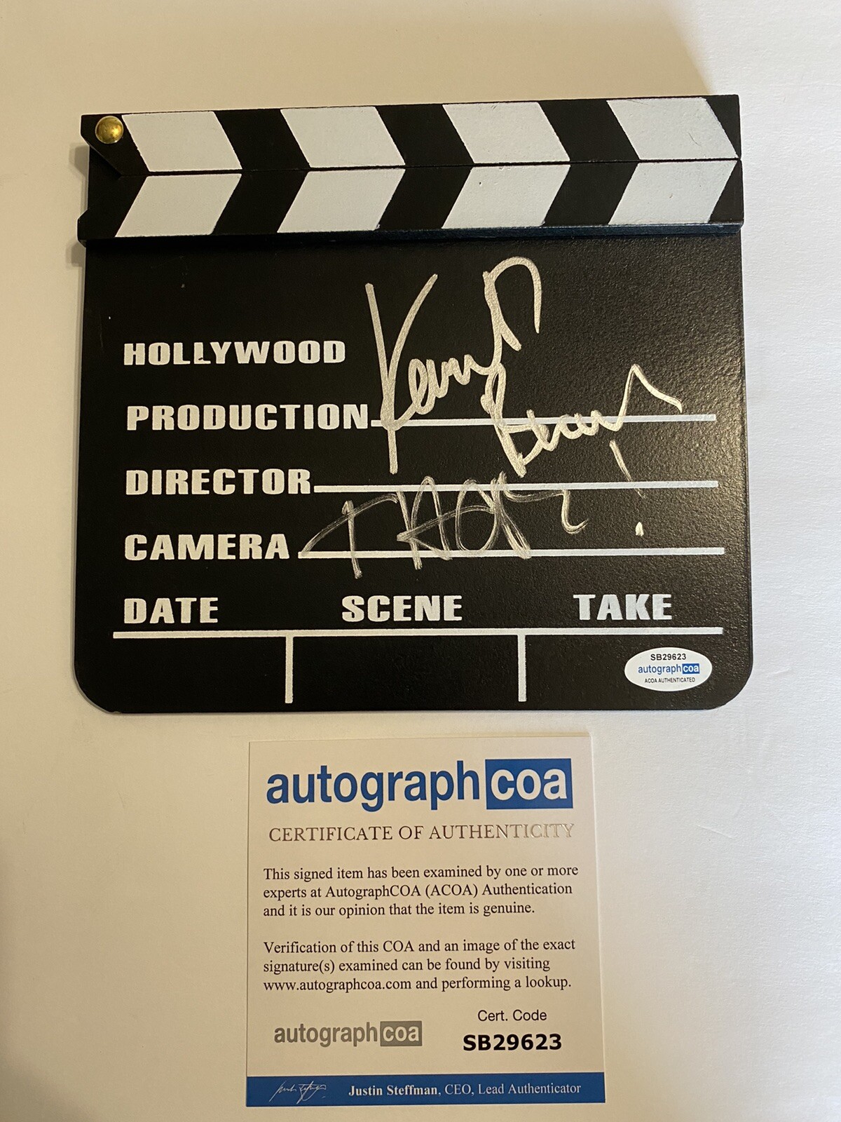 Kenneth Branagh signed autographed Director clapboard Thor ACOA Rare
