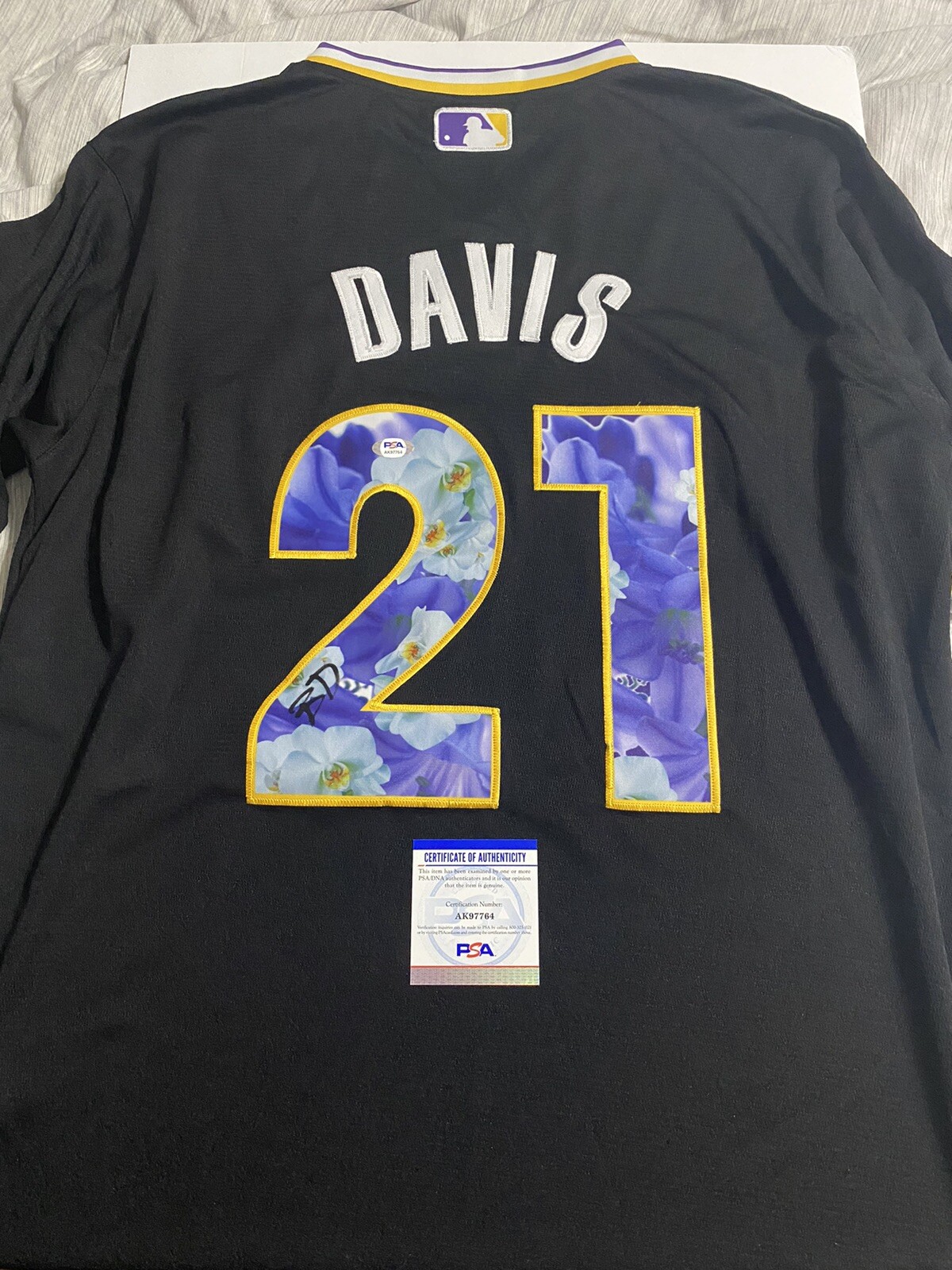 Brennen Davis signed autographed Futures Game jersey Chi Cubs PSA COA Rare
