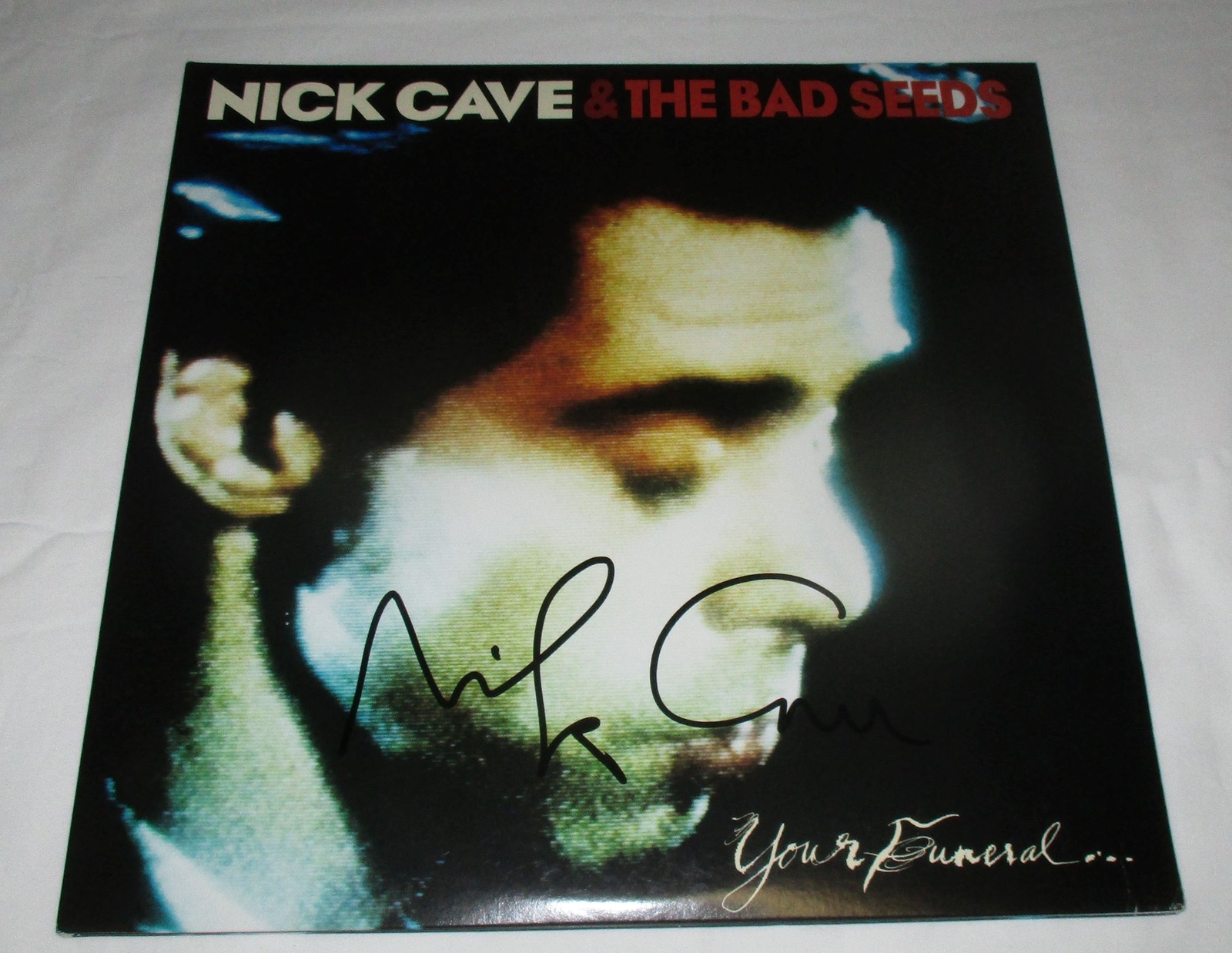 NICK CAVE SIGNED YOUR FUNERAL, MY TRIAL VINYL RECORD JSA
