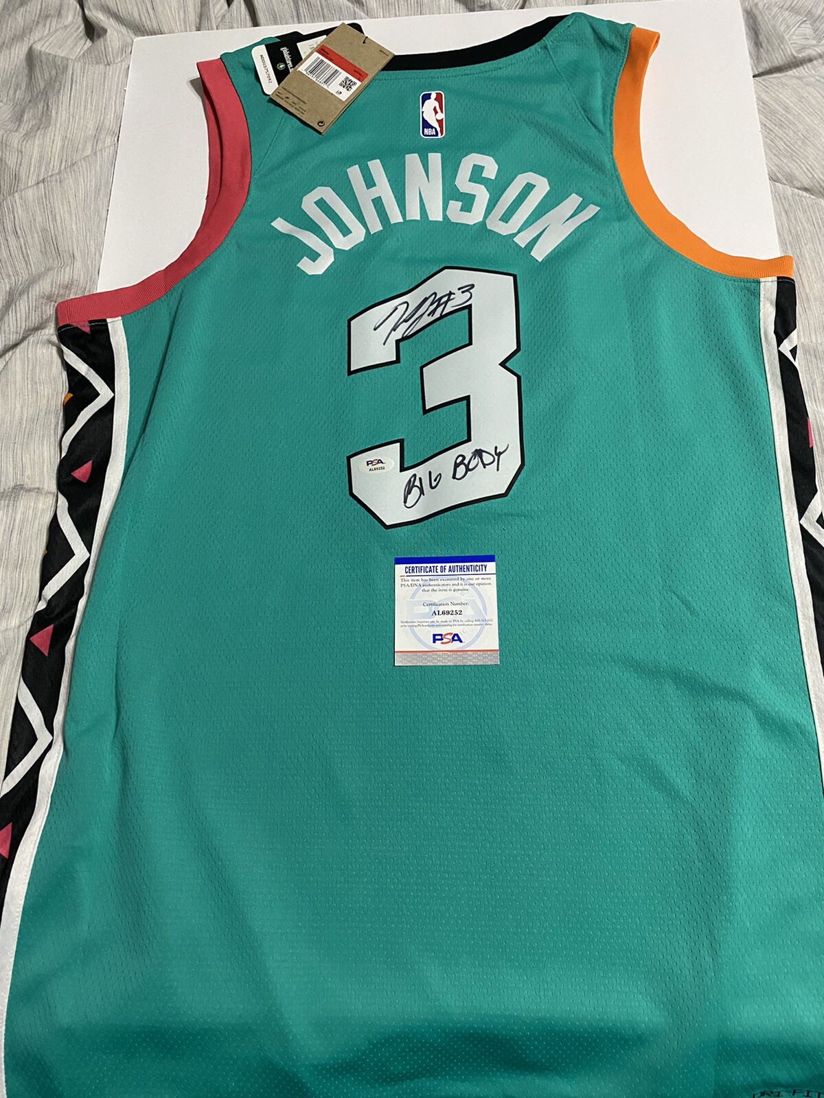 Keldon Johnson Signed San Antonio Spurs Authentic Jersey Autographed PSA
