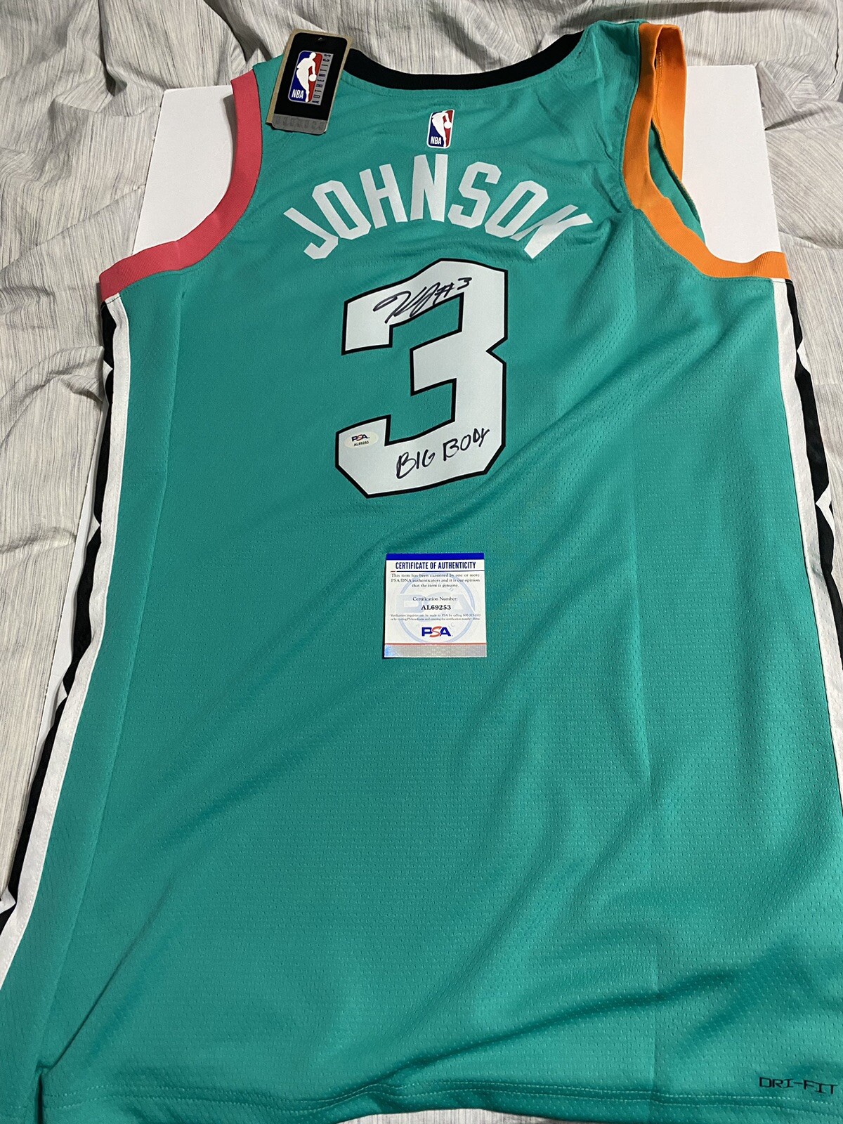 Keldon Johnson Signed San Antonio Spurs Authentic Jersey Autographed PSA
