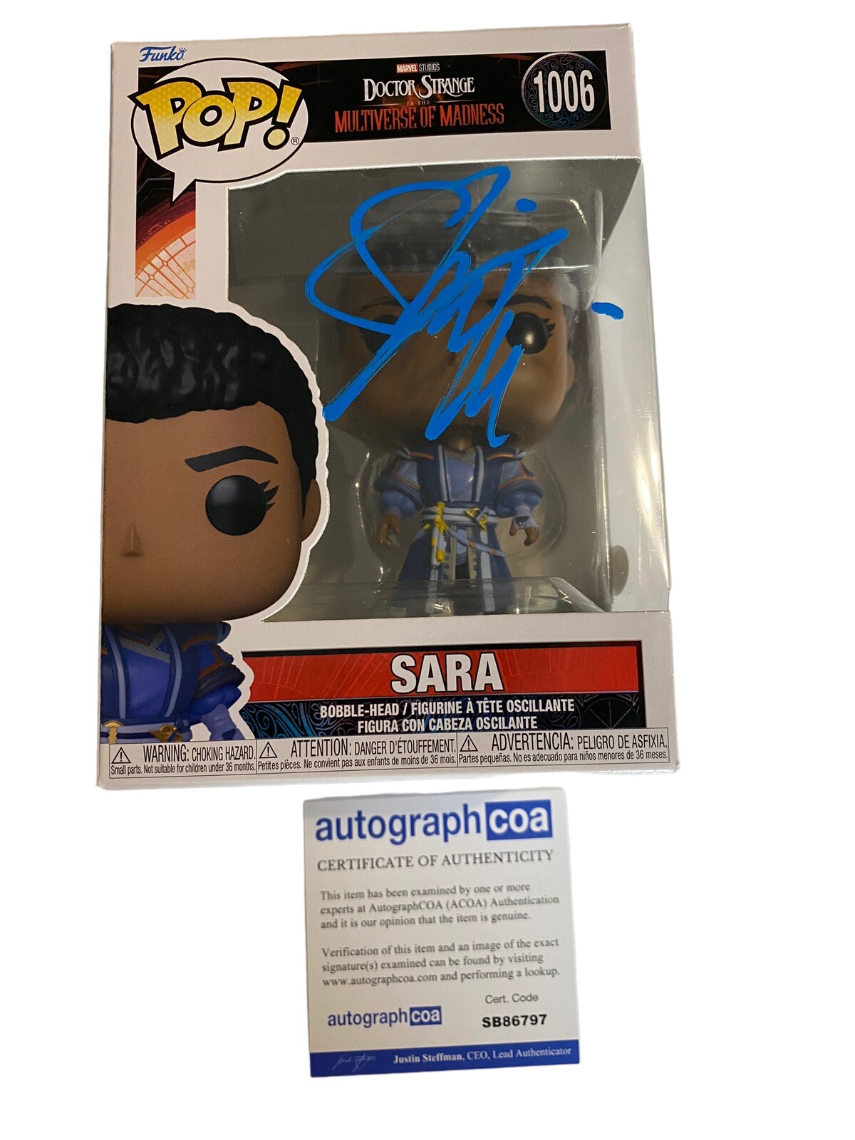 Sheila Atim ‘Doctor Strange Multiverse’ Signed Autographed Funko Pop ‘Sara’ ACOA
