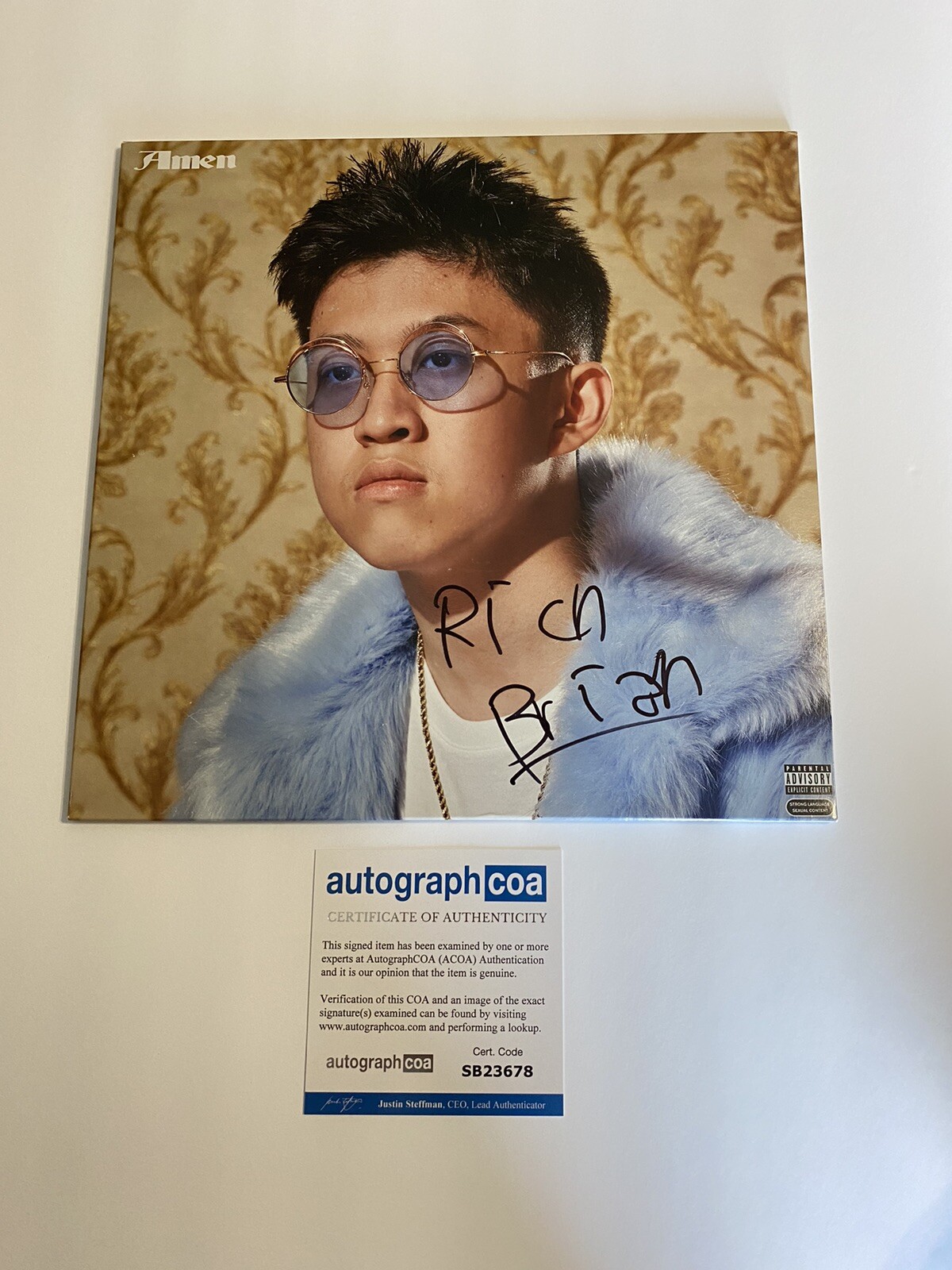 Rich Brian signed Autographed Vinyl Record Star Rapper ‘Jamojaya’ Brian Imaunel
