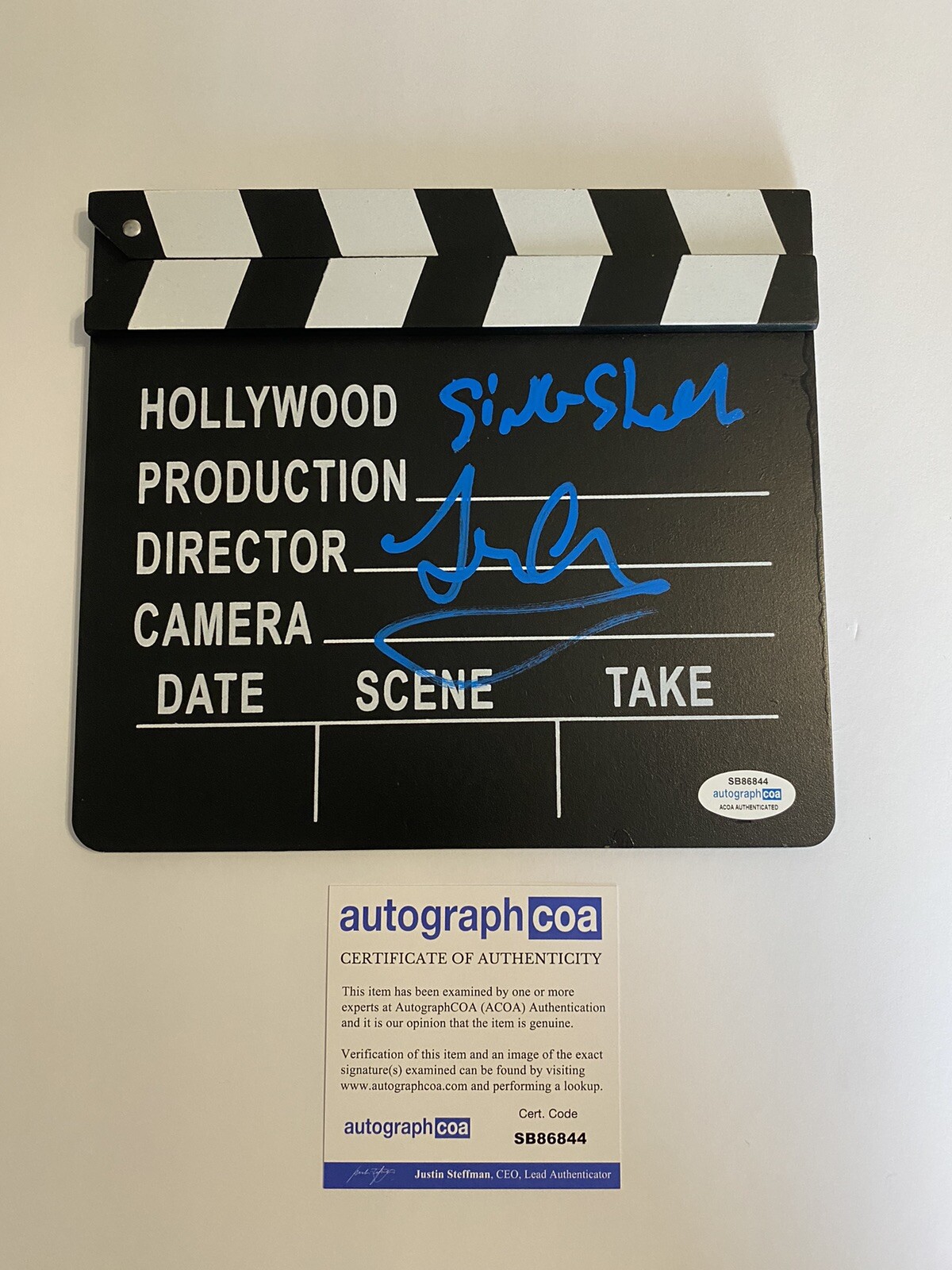 John Carney Signed autograph Clapper Director Board ‘Sing Street’ ‘Once’ ACOA
