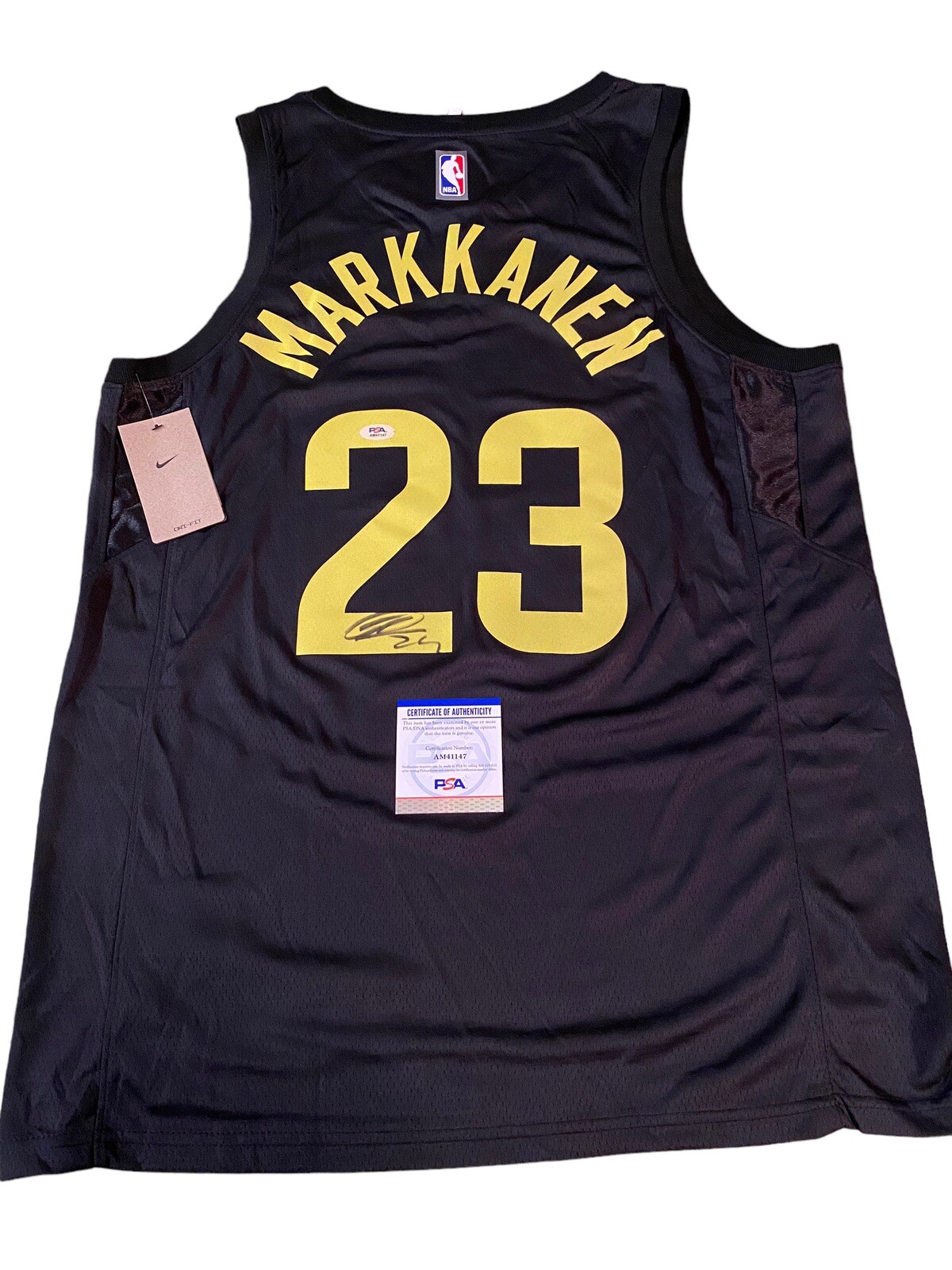 Lauri Markkanen Signed Autographed Utah Jazz All Star Custom Jersey PSA COA
