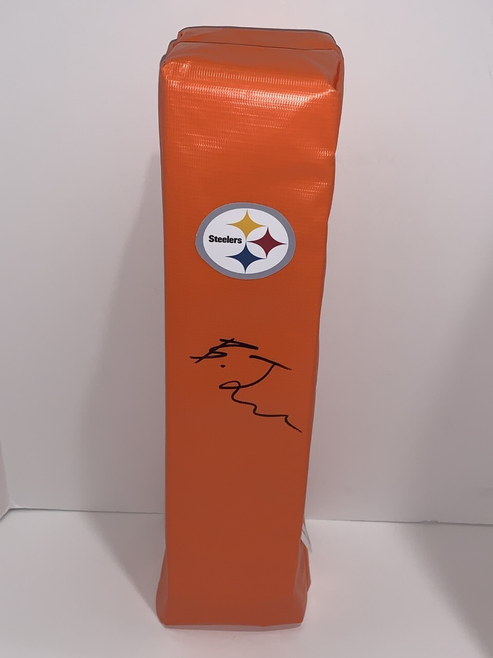 BRODERICK JONES SIGNED TOUCHDOWN PYLON PITTSBURGH STEELERS FOOTBALL PROOF
