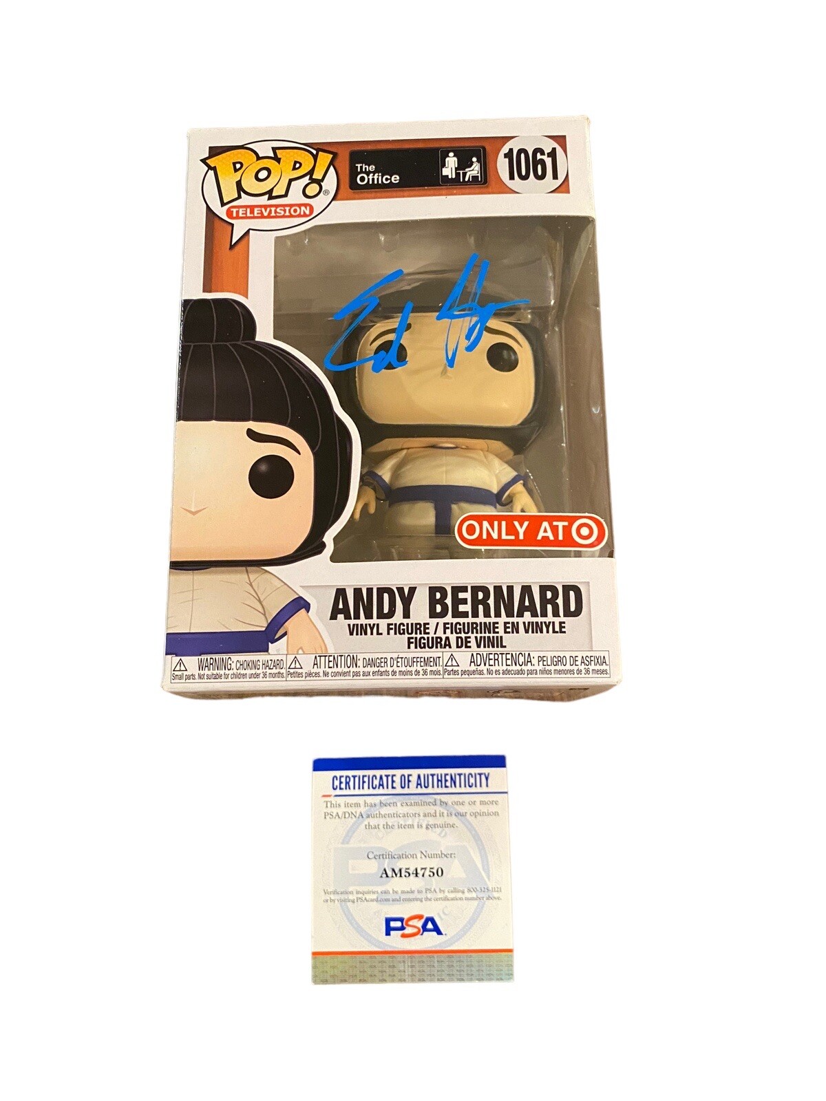 Ed Helms ‘The Office’ Signed Autographed ‘Andy Bernard’ Funko Pop PSA
