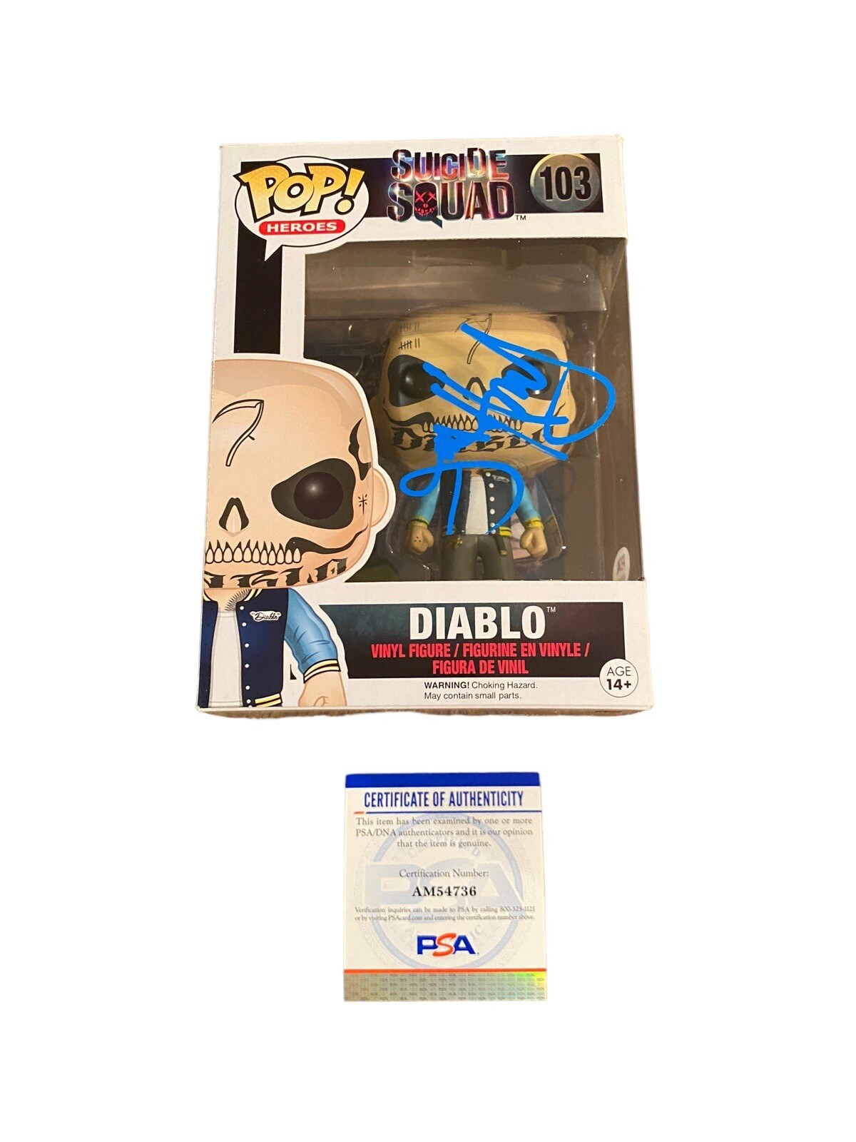 Jay Hernandez ‘Suicide Squad’ Signed Autograph ‘Diablo’ Funko Pop PSA
