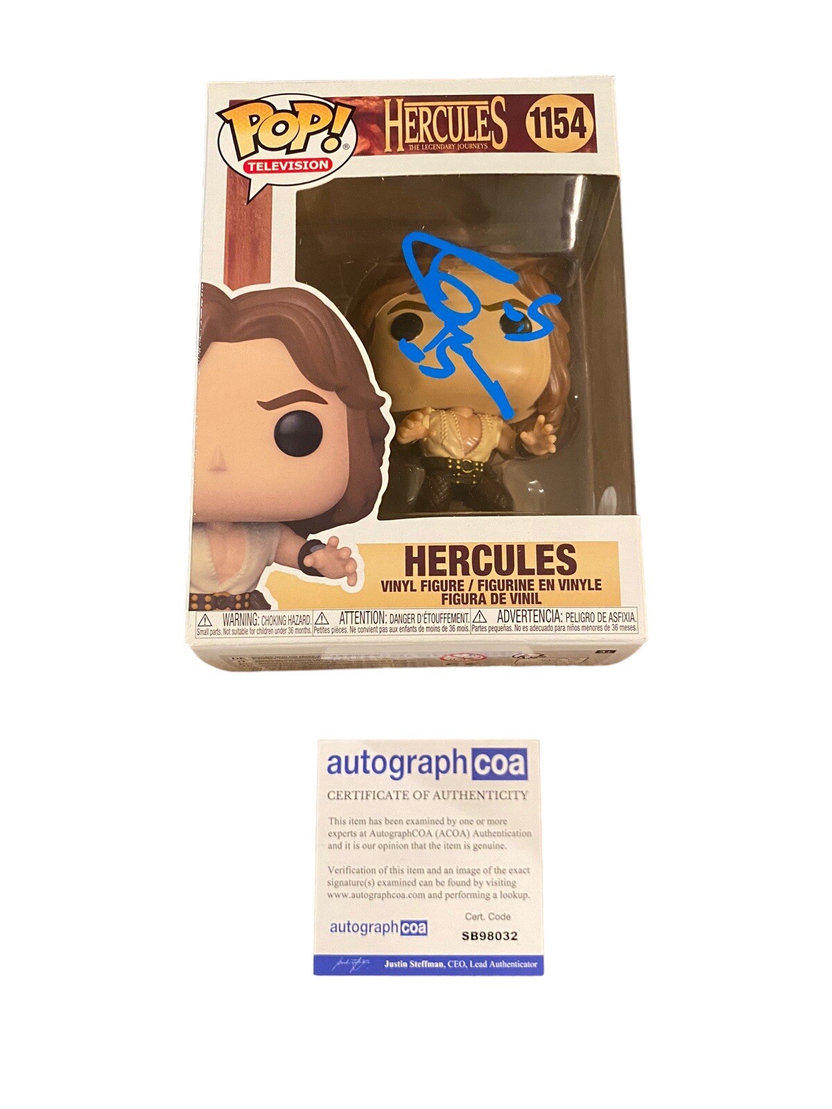 Joseph LoDuca ‘Hercules: Legendary Journeys’ Composer Signed Funko Pop ACOA Rare

