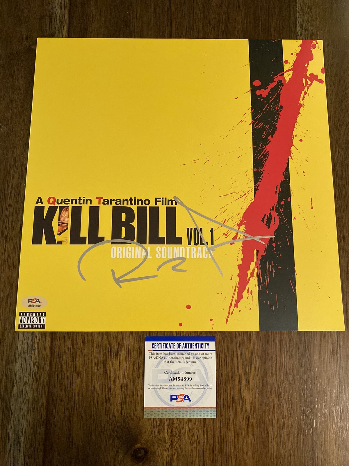 RZA ‘Kill Bill’ Signed Autographed Vinyl Soundtrack Record Composer PSA
