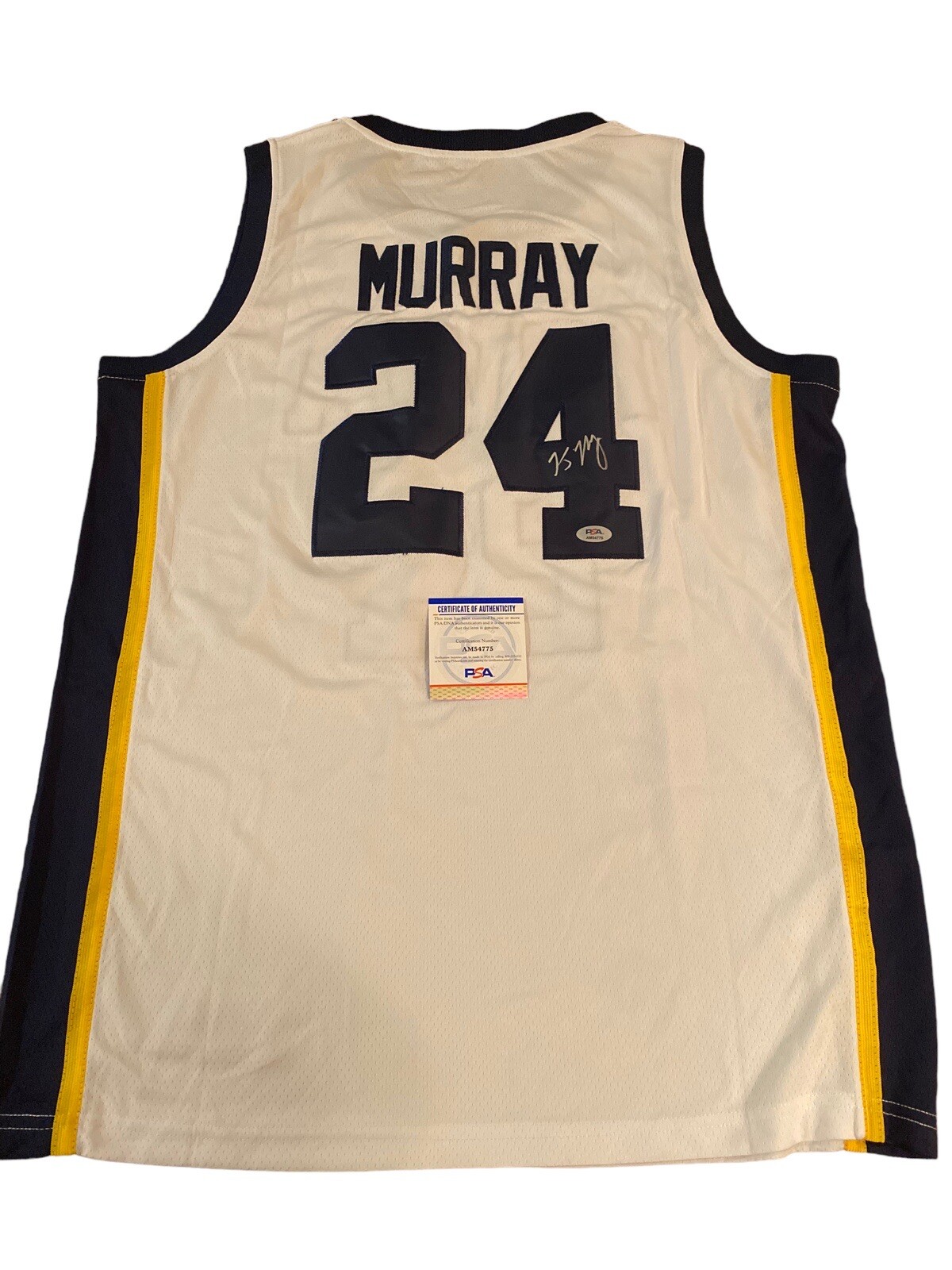 Kris Murray Iowa Hawkeyes Basketball Star Signed Autographed Custom Jersey PSA
