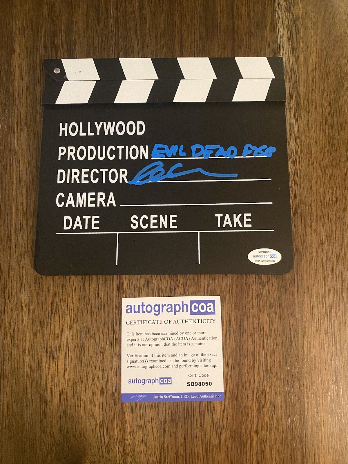 Lee Cronin ‘Evil Dead Rise’ Signed Autograph Director Clapboard Clapper ACOA
