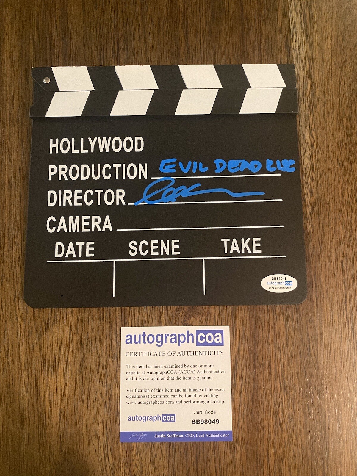 Lee Cronin ‘Evil Dead Rise’ Signed Autograph Director Clapboard Clapper ACOA
