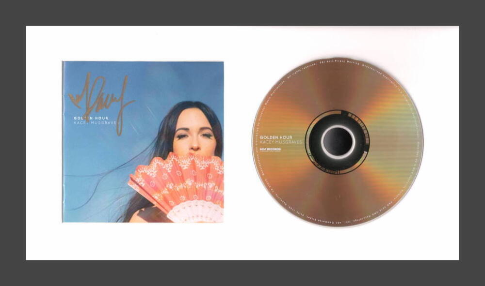 Kacey Musgraves Signed Autograph Golden Hour Framed CD Display Ready to Hang BAS

