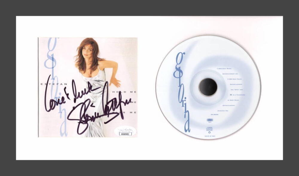Gloria Estefan Signed Autograph Hold Me Thrill Me Kiss Me Framed CD Display JSA
