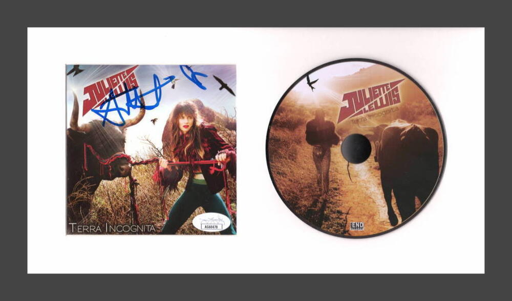Juliette Lewis Signed Autograph Terra Incognita Framed CD Display - Rare JSA COA
