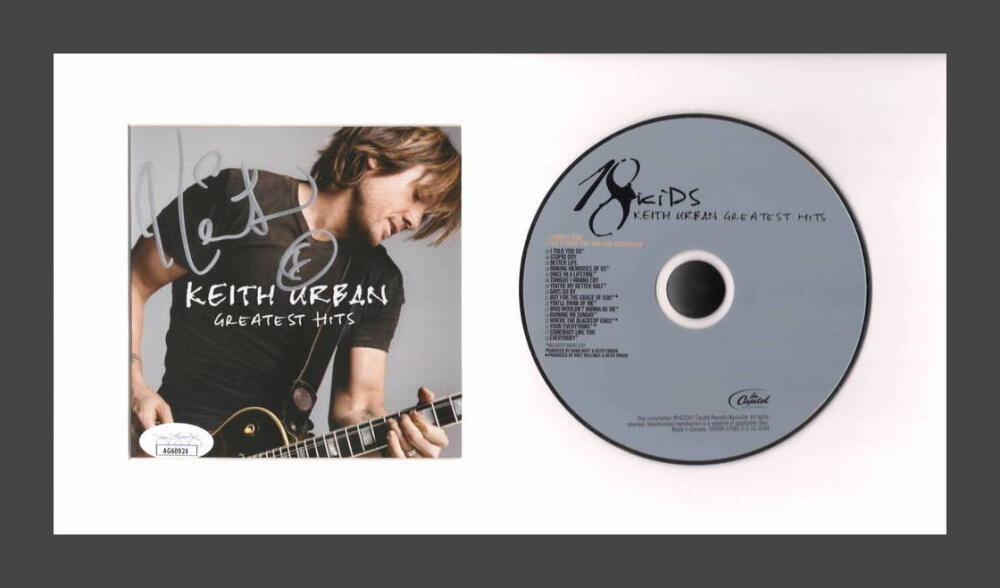 Keith Urban Signed Autograph Greatest Hits Framed CD Display - Ready to Hang JSA
