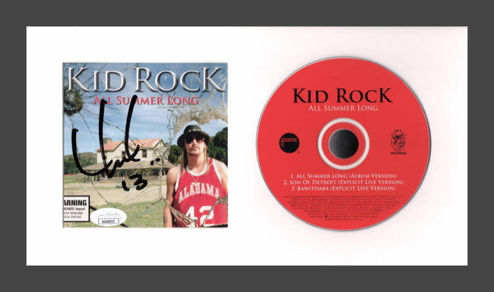 Kid Rock Signed Autograph All Summer Long Framed CD Display - Rare JSA COA
