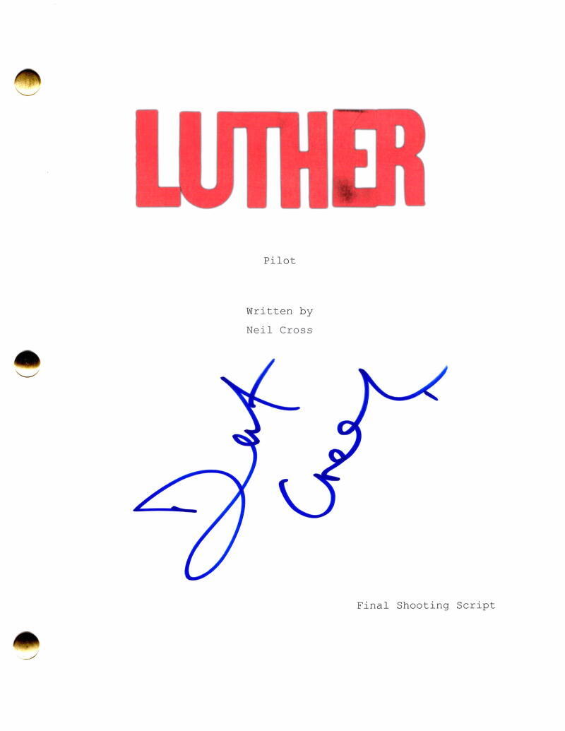 Dermot Crowley Signed Autograph Luther Full Pilot Script - DSU Martin Schenk
