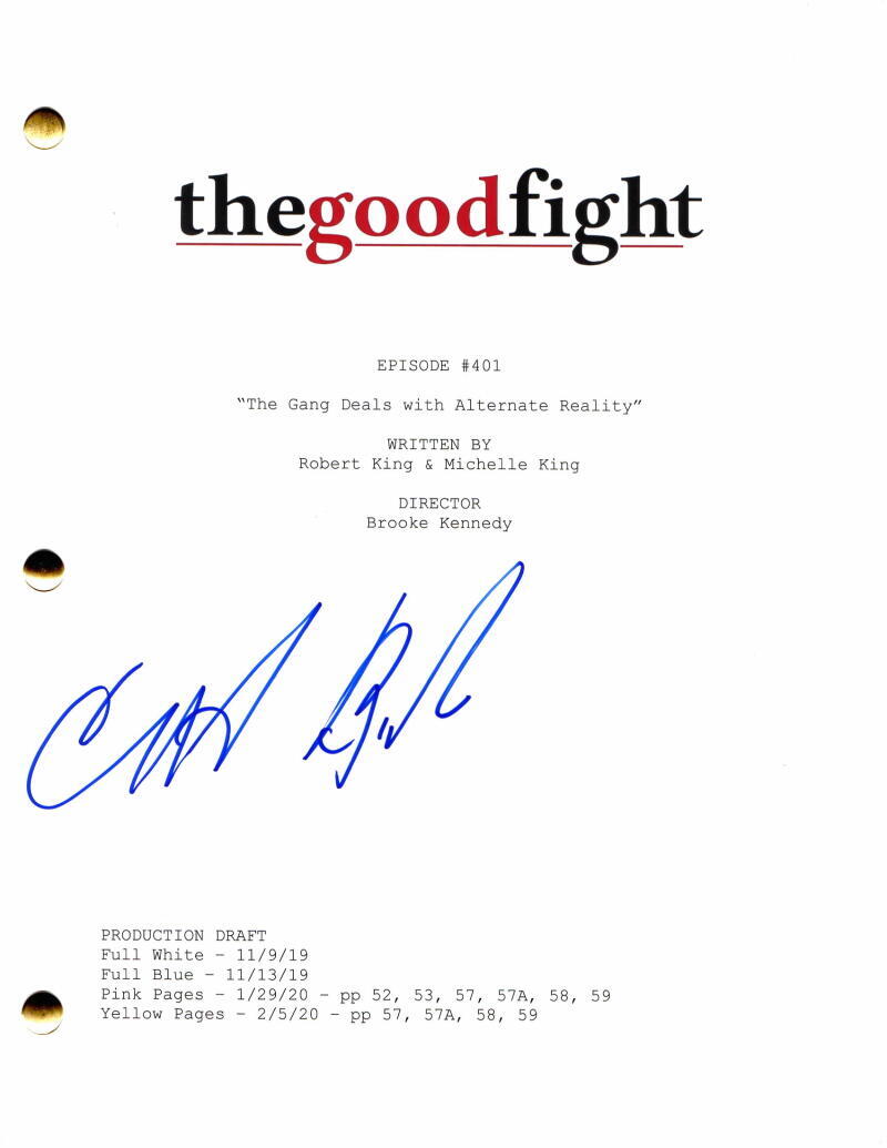 Christine Baranski Signed Autograph The Good Fight Full Episode Script - Diane

