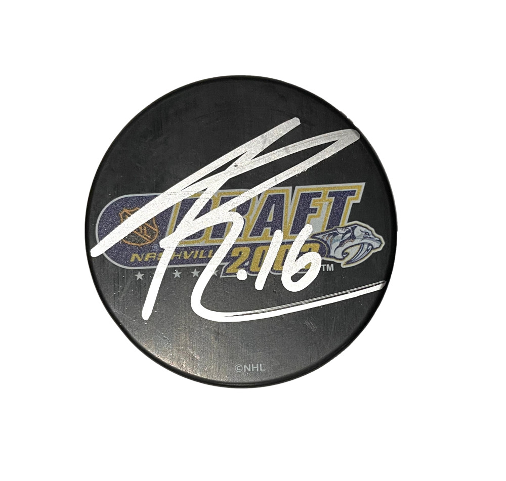 Paul Bissonnette Signed Autograph 2003 NHL Draft Hockey Puck - Spittin Chiclets
