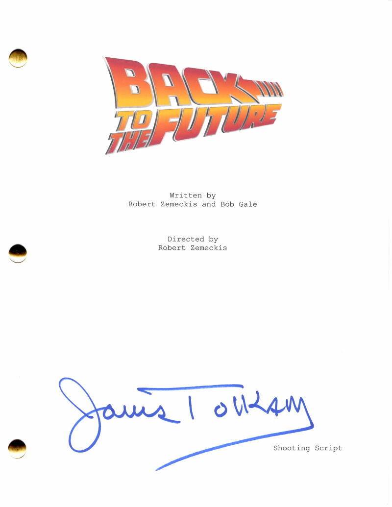 James Tolkan Signed Autograph Back to the Future Full Movie Script Mr Strickland
