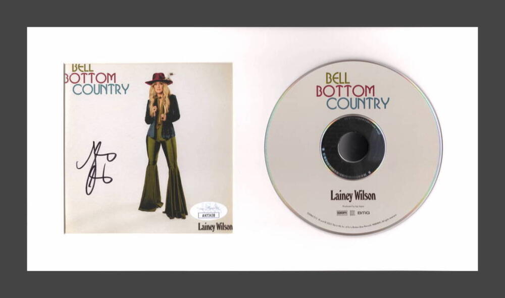 Lainey Wilson Signed Autograph Bell Bottom Country Framed CD Display Yellowstone
