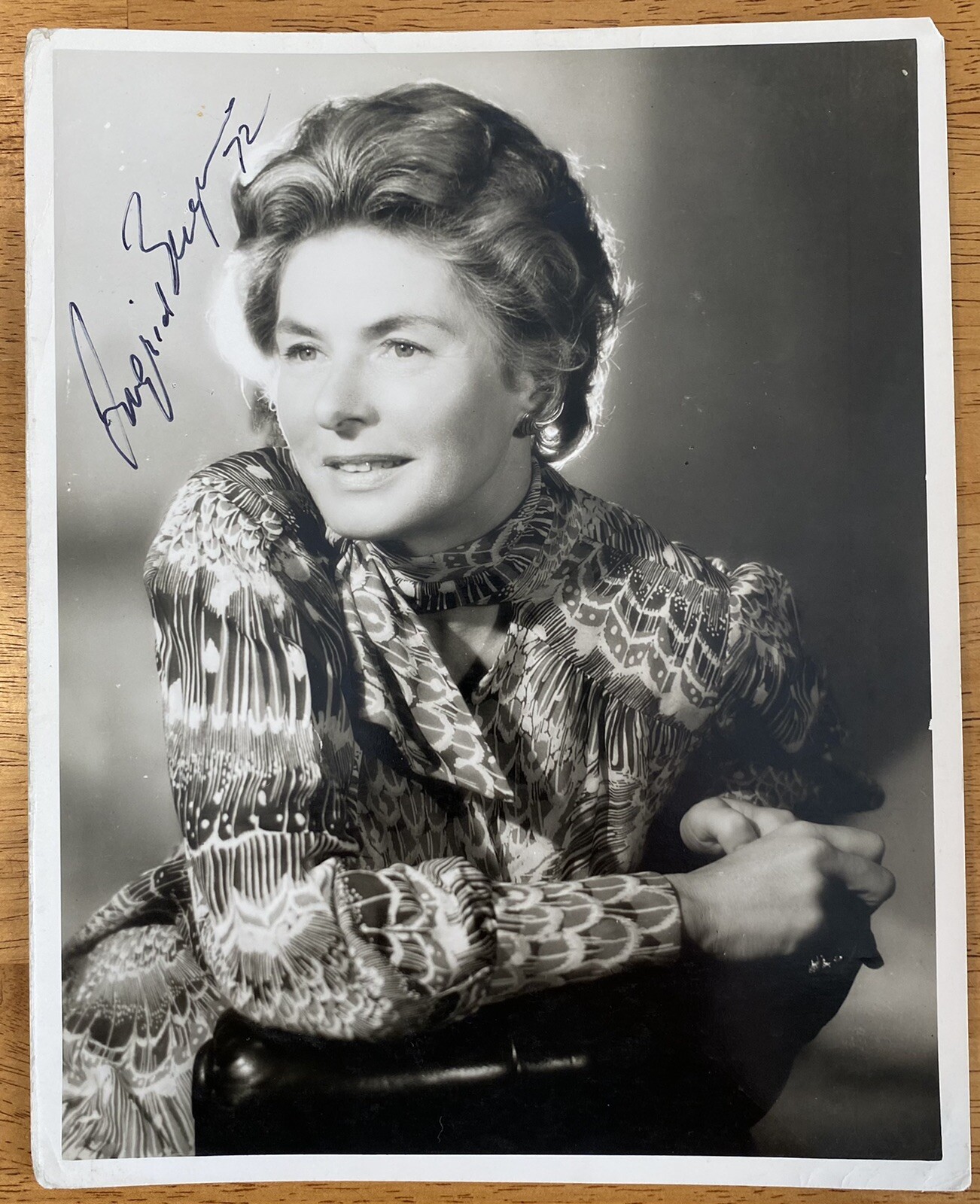 Ingrid Bergman Signed Autographed 8x10 Photo Full JSA Letter

