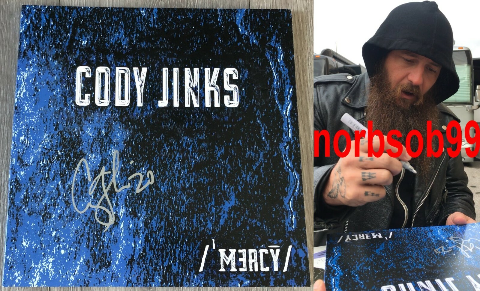 CODY JINKS SIGNED AUTOGRAPH MERCY VINYL RECORD ALBUM w/EXACT PROOF & BECKETT COA
