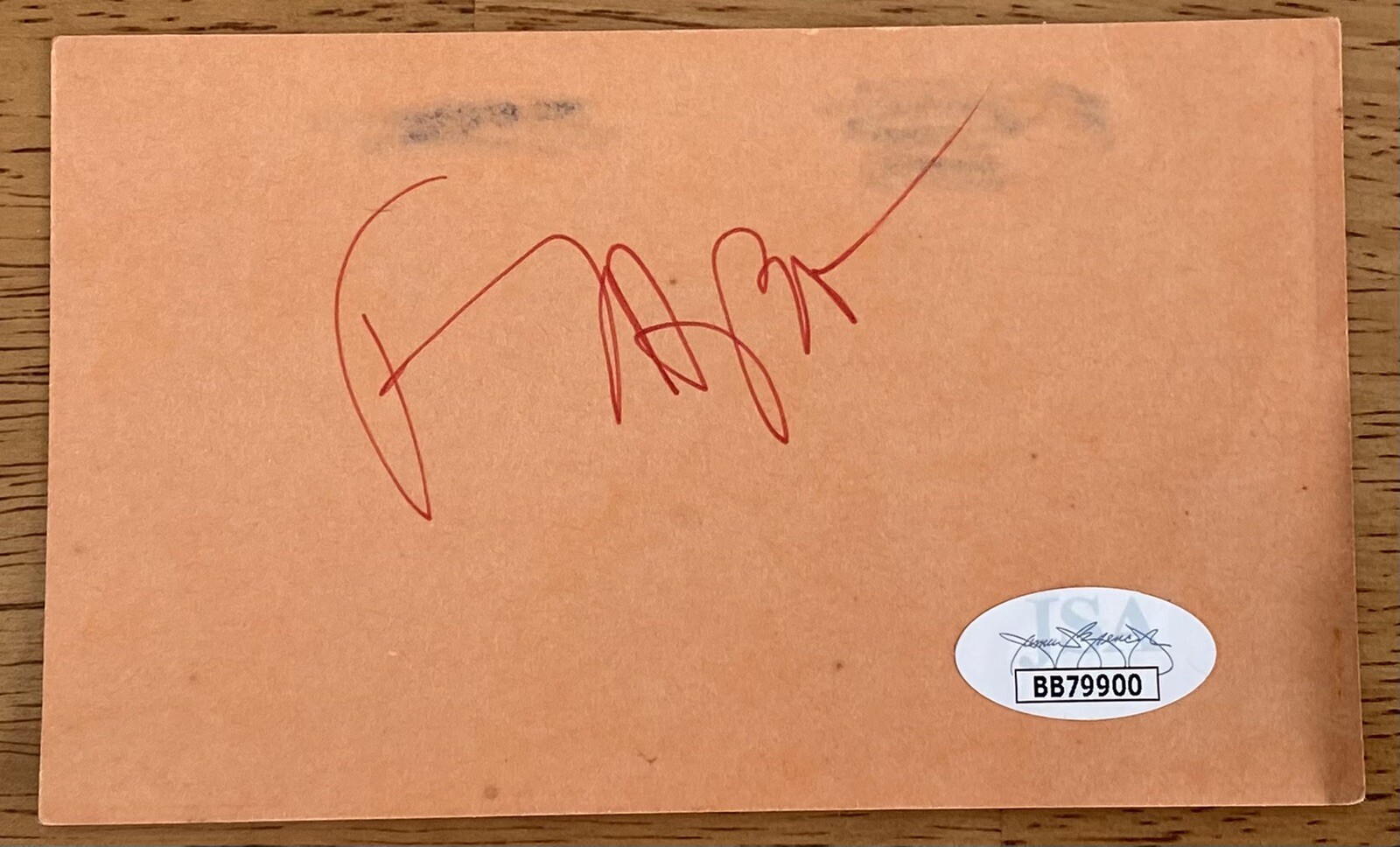 Frank Zappa Signed Autographed 3x5 Card Full JSA Letter
