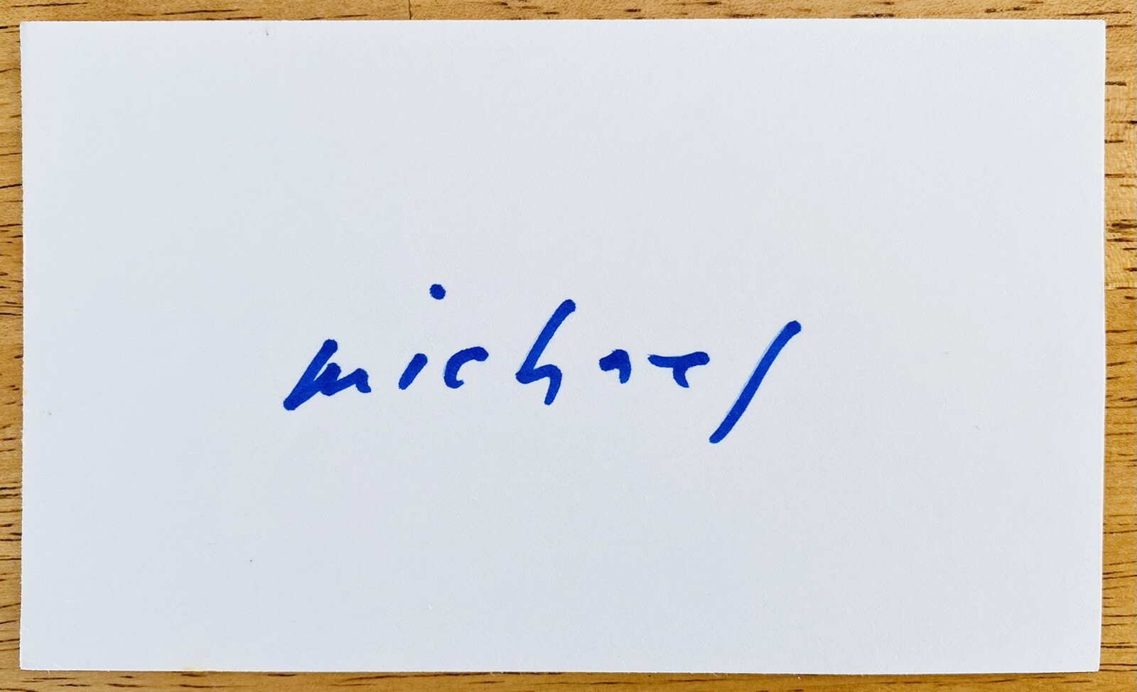 Michael Stipe Signed Autographed 3x5 Card Full JSA Letter REM R.E.M
