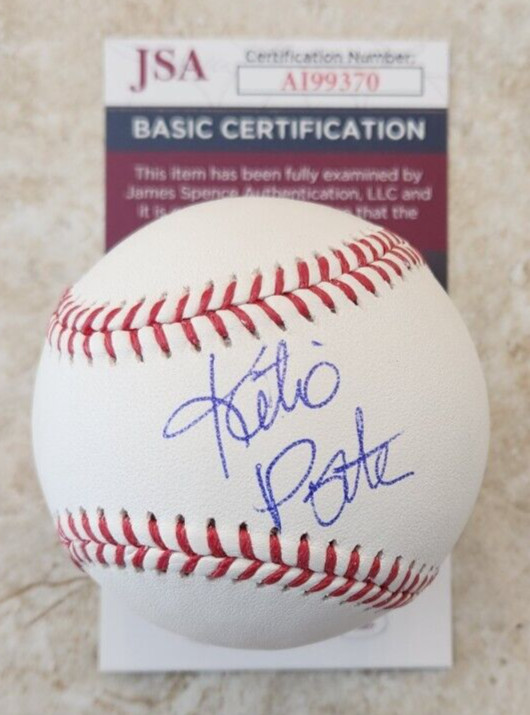 Katie Porter Signed OMLB Baseball w/ JSA COA #AI99370 California Congresswoman

