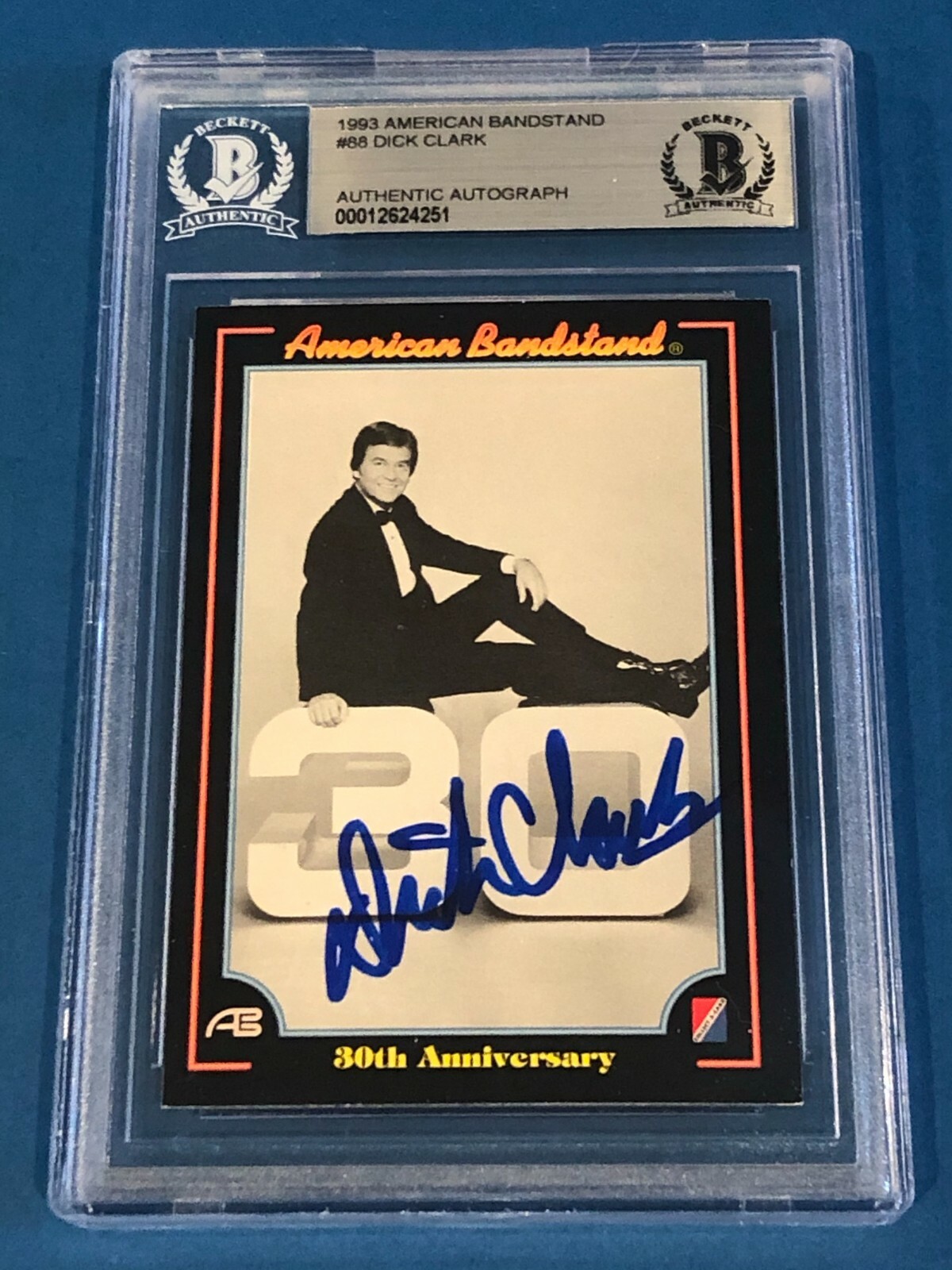 DICK CLARK Signed 1993 AMERICAN BANDSTAND Card #88 Beckett Authenticated BAS
