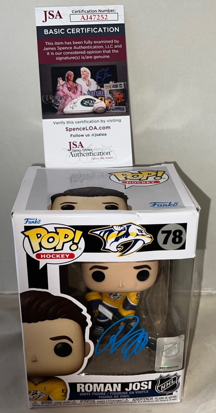 Roman Josi Nashville Predators signed #78 Funko Pop autographed Preds JSA
