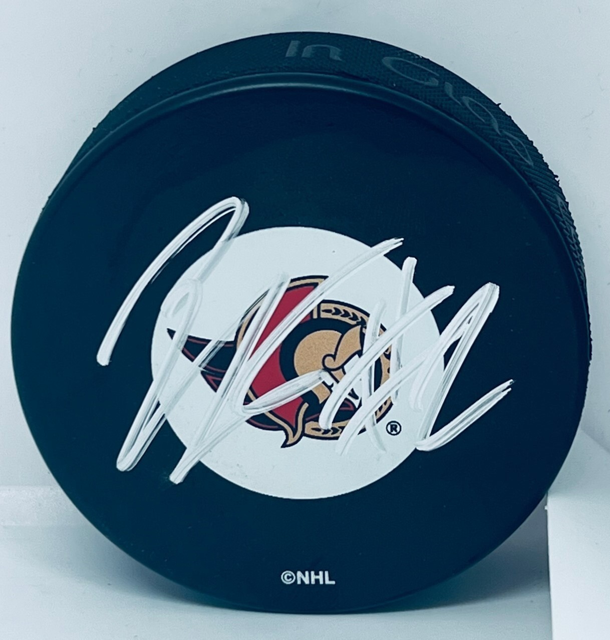 Mathieu Joseph signed Ottawa Senators Puck autographed
