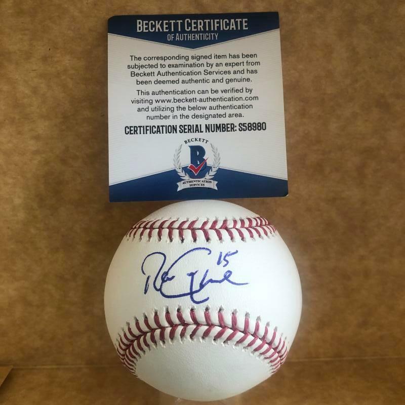 RON GARDENHIRE DETROIT TIGERS SIGNED AUTOGRAPHED M.L. BASEBALL BECKETT S58980