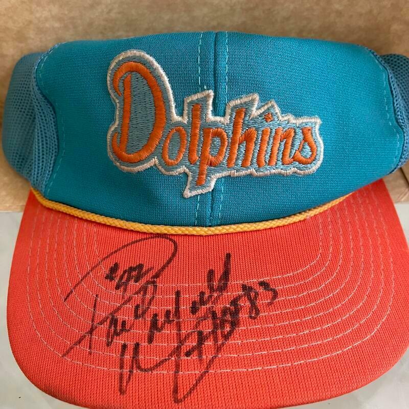 PAUL WARFIELD MIAMI DOLPHINS SIGNED AUTOGRAPHED VINTAGE 1970'S CAP