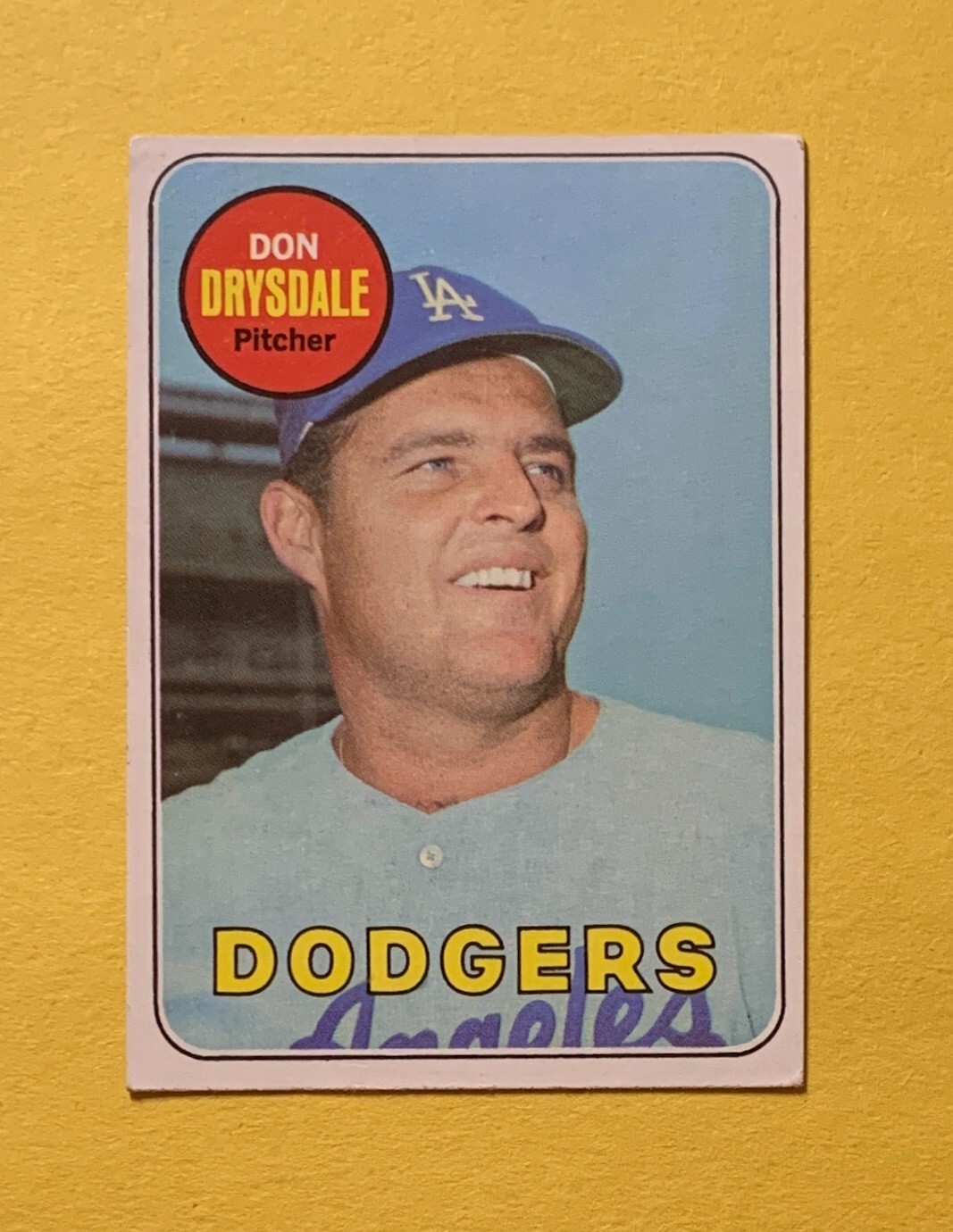 1969 TOPPS DON DRYSDALE #400 DODGERS COLLECTIBLE MEMORABILIA