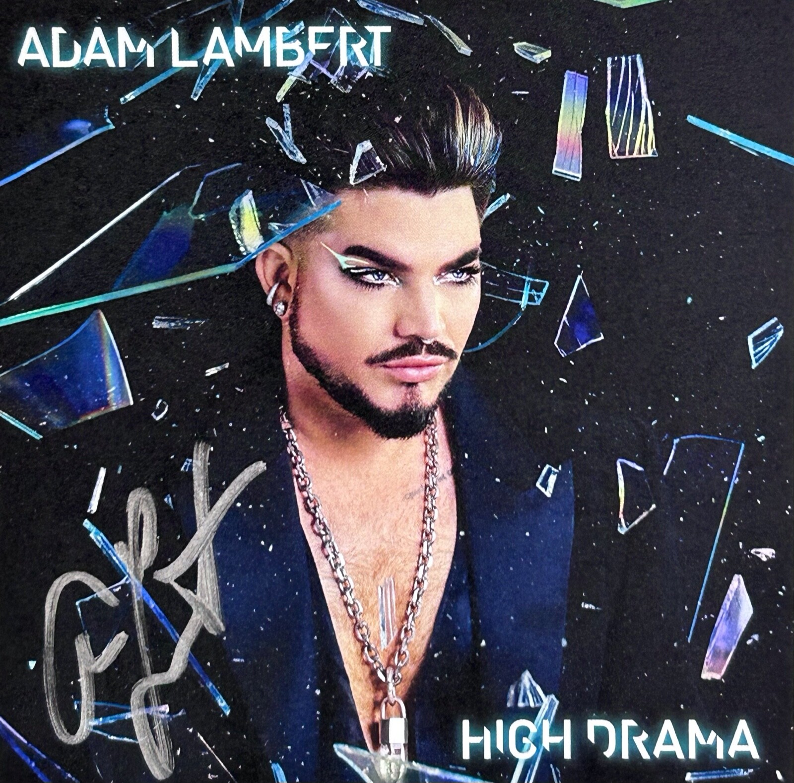 ADAM LAMBERT SIGNED AUTOGRAPH CD INSERT “HIGH DRAMA” JSA COA COLLECTIBLE MEMORABILIA