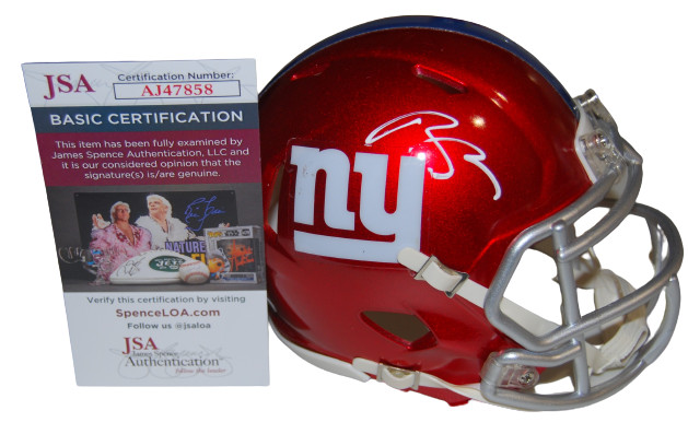 BRIAN DABOLL signed (NEW YORK GIANTS) Flash mini football helmet JSA COA AJ47858
