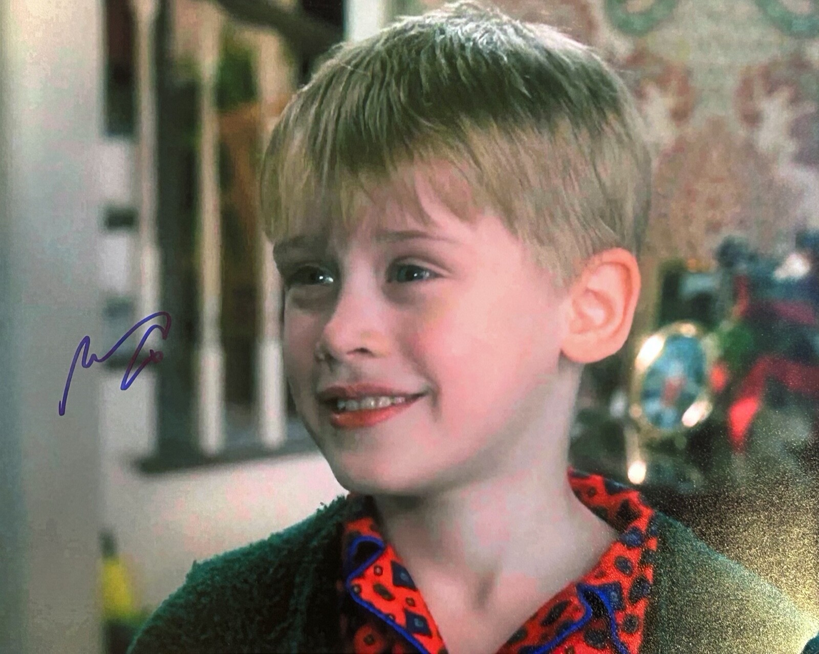 MACAULAY CULKIN SIGNED AUTOGRAPH HOME ALONE 16X20 PHOTO BAS COA COLLECTIBLE MEMORABILIA