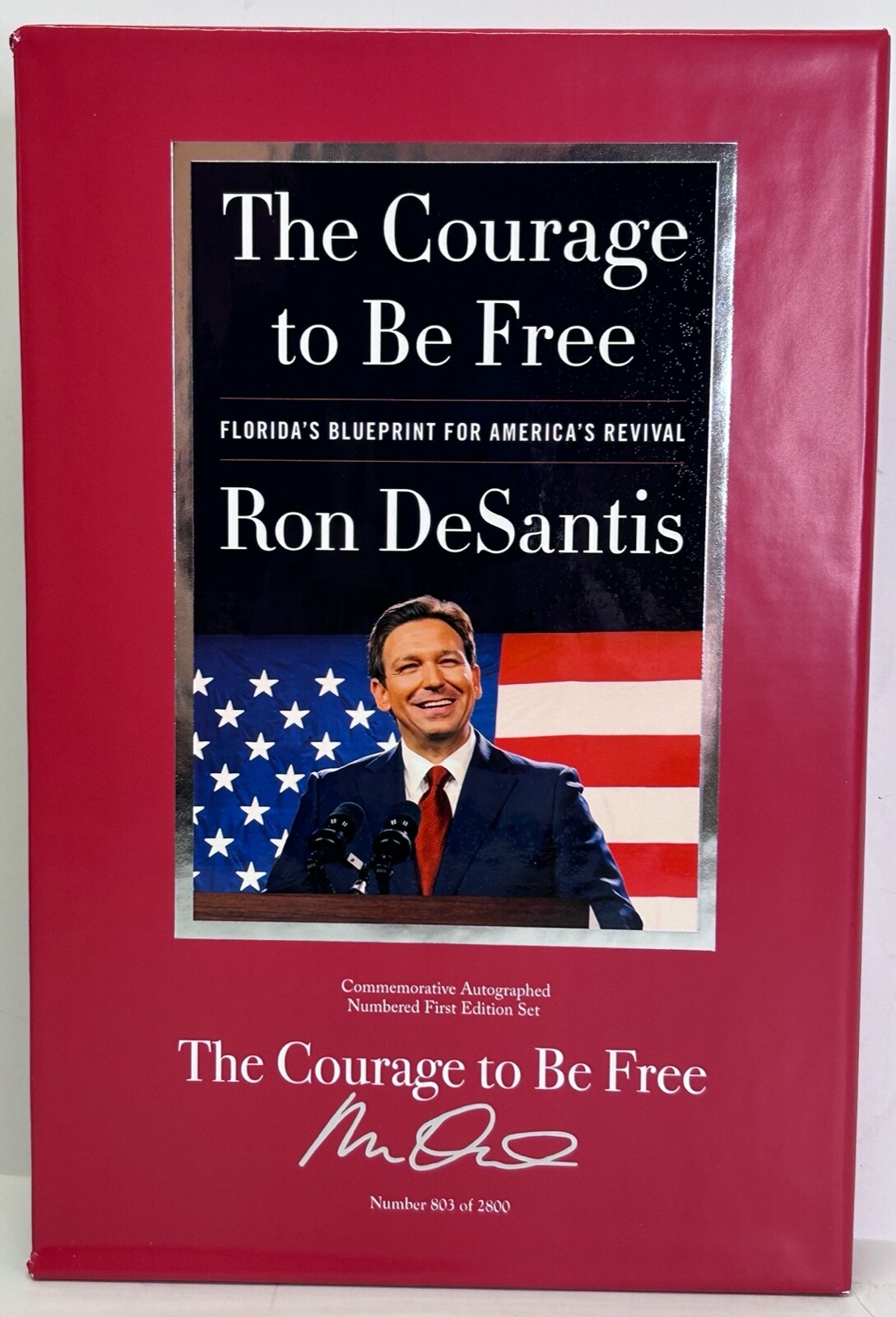 RON DESANTIS Signed Auto Book 