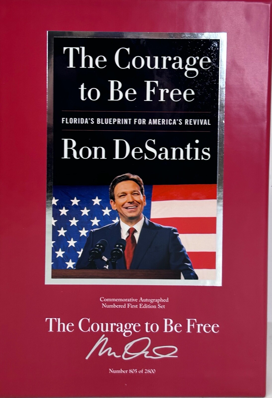 RON DESANTIS Signed Auto Book 