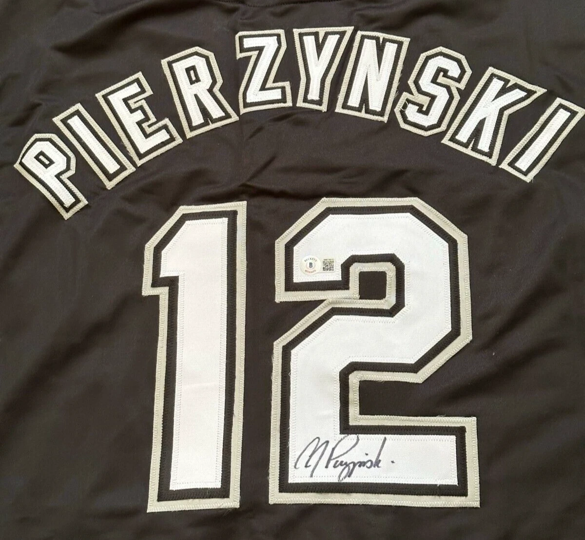 AJ PIERZYNSKI Signed WHITE SOX Custom Jersey - Witnessed Beckett Auth. (BAS)
