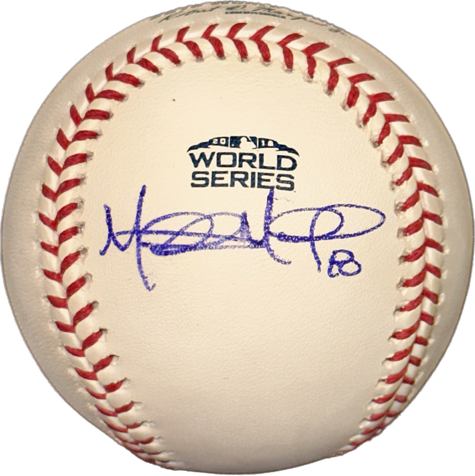 MITCH MORELAND Signed Official 2018 WORLD SERIES Baseball w/ Beckett (BAS) COA
