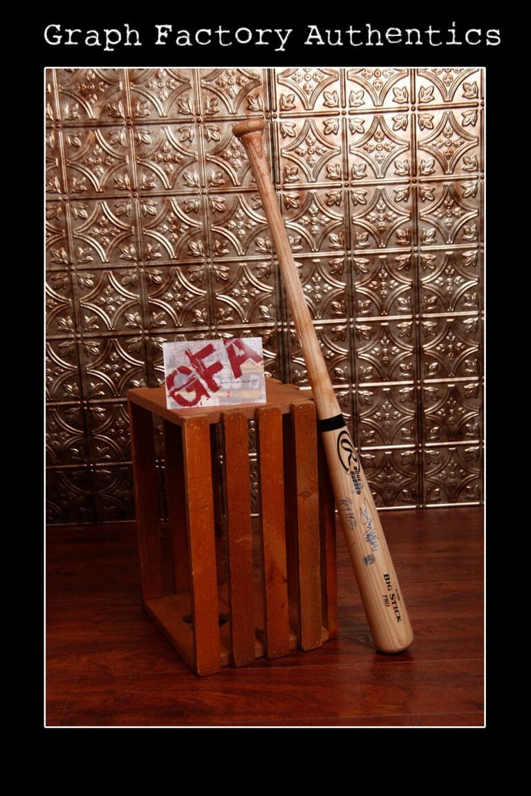 **GFA SAN FRANCISCO GIANTS *GARY ‘SARGE’ MATTHEWS* SIGNED GU CRACKED BAT COA** COLLECTIBLE MEMORABILIA