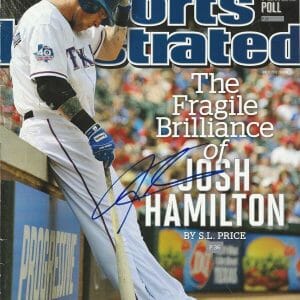 **GFA Sports Illustrated *JOSH HAMILTON* Signed SI Magazine AD4 COA**
