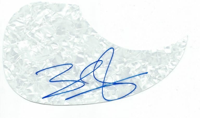 **GFA THE FALL *BRENDAN JAMES* SIGNED ACOUSTIC PICKGUARD B2 COA PROOF** COLLECTIBLE MEMORABILIA