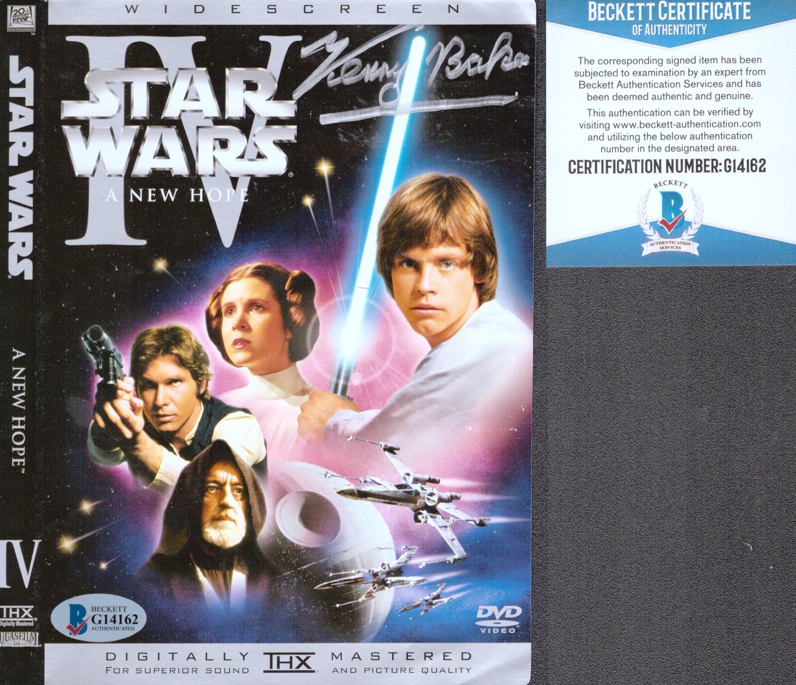 KENNY BAKER Signed Star Wars DVD Cover 
